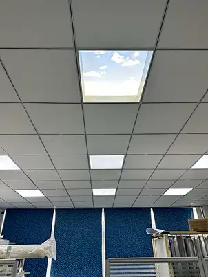 Recessed aluminium frame